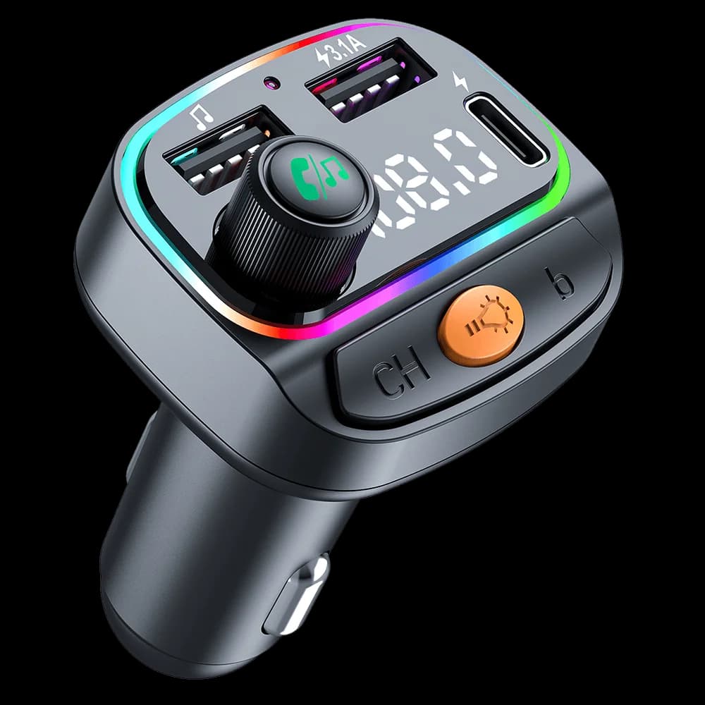 Adaptador MP3 Para Carro WiWU MP3 Car Plástico com Rádio Bluetooth