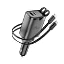 Adaptador Esqueiro Para Carro WiWU Helix Pro CC034 Plástico 111 Potência TotalW Carregamento Rápido