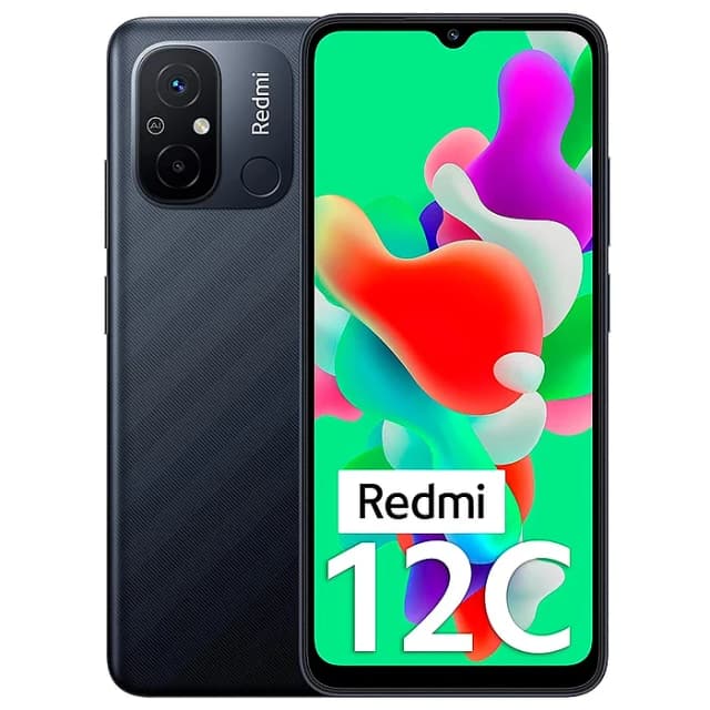 Redmi 12C Memória RAM 4GB Armazenamento 128GB 5000 Android Cor Preto 720 x 1650 pixel