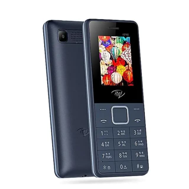 Bombinha Itel modelo 2160 com bateria Pequena de {{Amperagem da bateria }} mAh.
