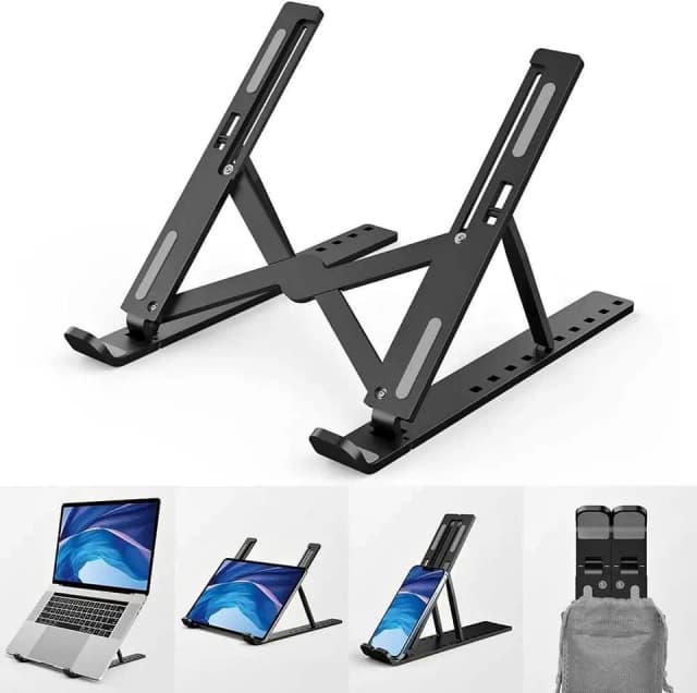 Suporte Para Laptop Stand Material Metálico Laptop máximo 15.6 Polegadas | Base Antiaderente Base Antiaderente