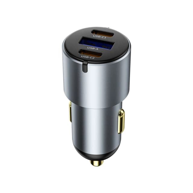 Adaptador Esqueiro Para Carro WiWU Nano Pro Metálico 60 Potência TotalW Carregamento Rápido